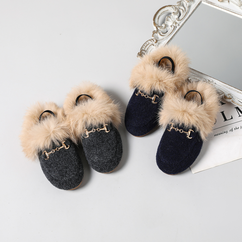 Baby Products Brand - AS New Kids Fur Shoes Children