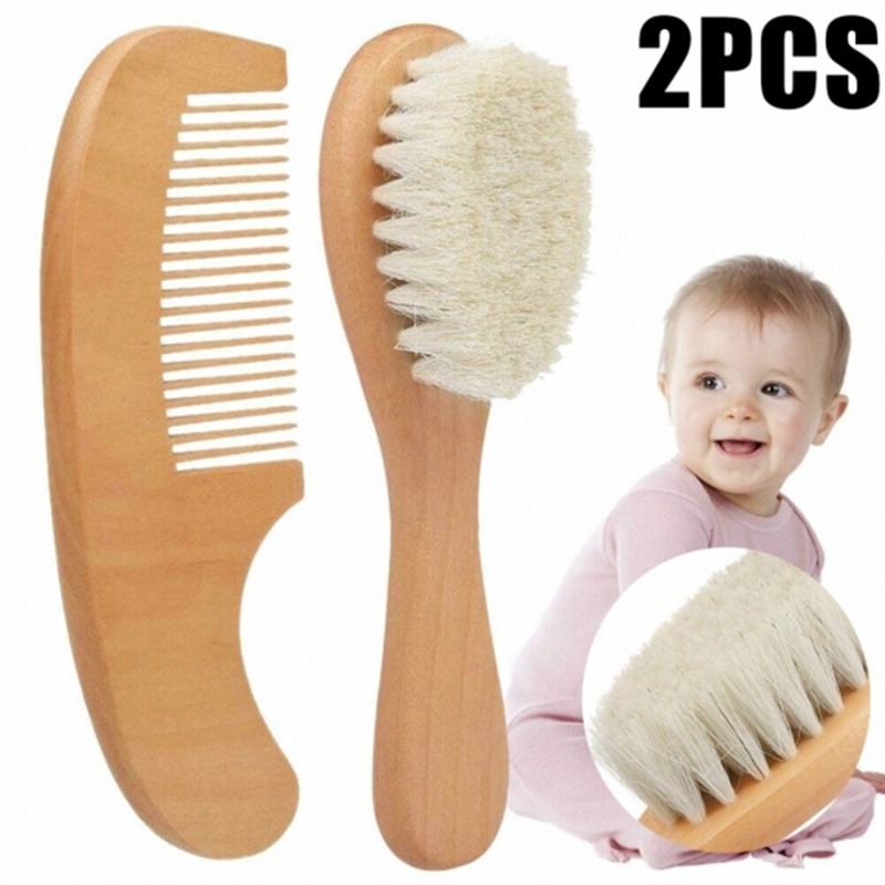 2Pcs Set Baby Hair Brush & Com - Baby Products Kit Set 评论和价格