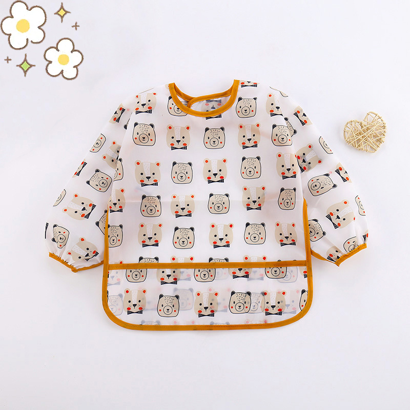 Baby Silicone Cartoon Bib 0-6  - Silicone Baby Bibs 评论和价格
