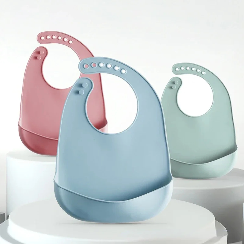 1/2pcs Baby Bib Adjustable Wat - Silicone Baby Bibs 评论和价格
