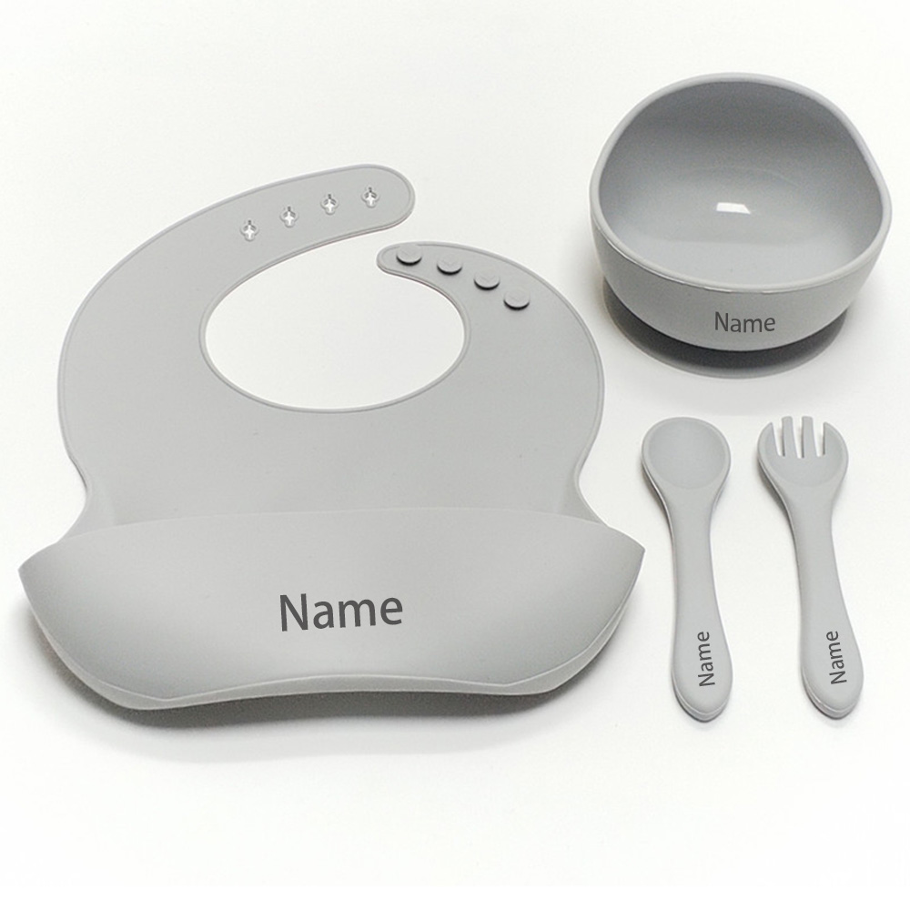 Free Name Printing Children's  - Silicone Baby Bibs 评论和价格