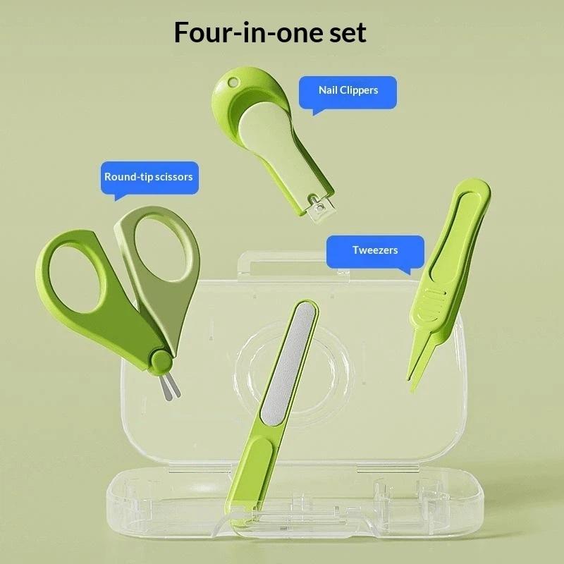 4Pcs Kids Safe Portable Nail C - Baby Products Kit Set 评论和价格