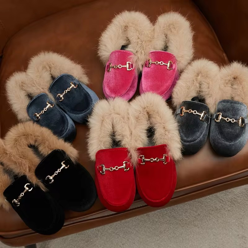 Winter Kids Fur Princess Shoes - Baby Products Brand 评论和价格