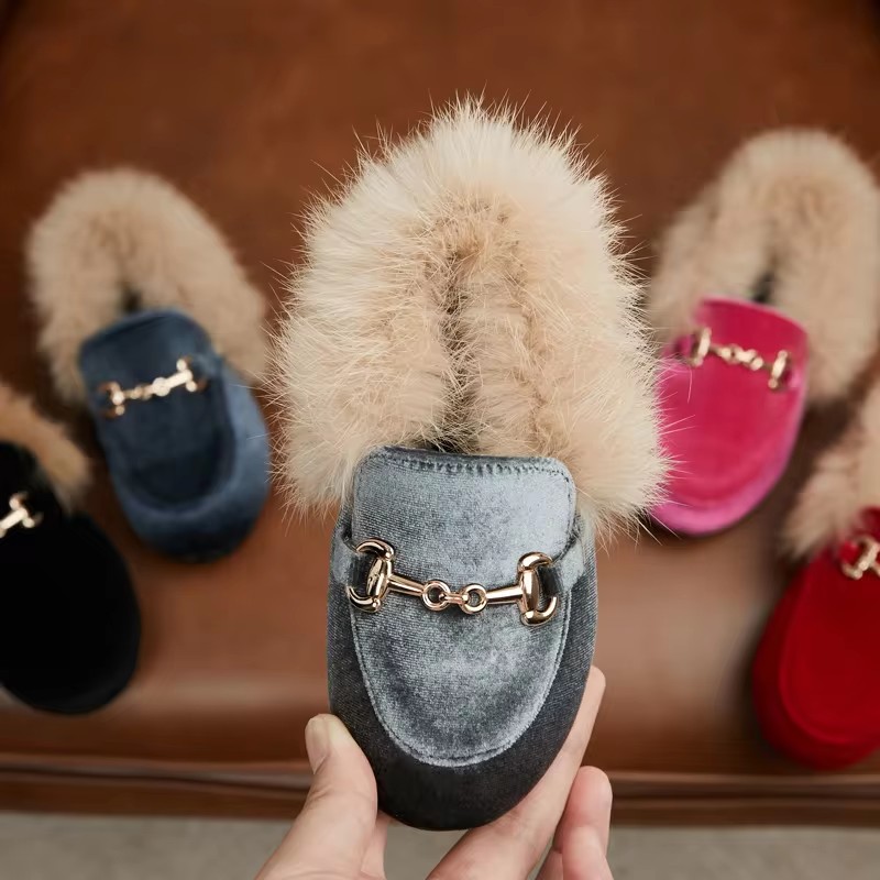 Winter Kids Fur Princess Shoes - Baby Products Brand 评论和价格