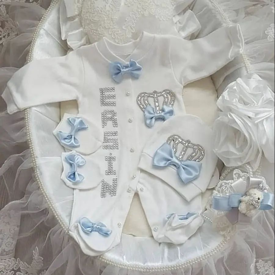 5pcs Newborn Baby Boy Outfits  - Baby Products Kit Set 评论和价格